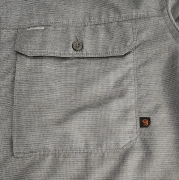 Mountain Hardware Medium Gray Canyon Button Up Long Sleeve Performance S… - Picture 13 of 16